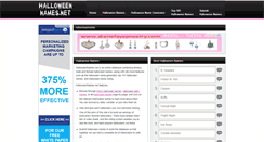 Desktop Screenshot of halloweennames.net